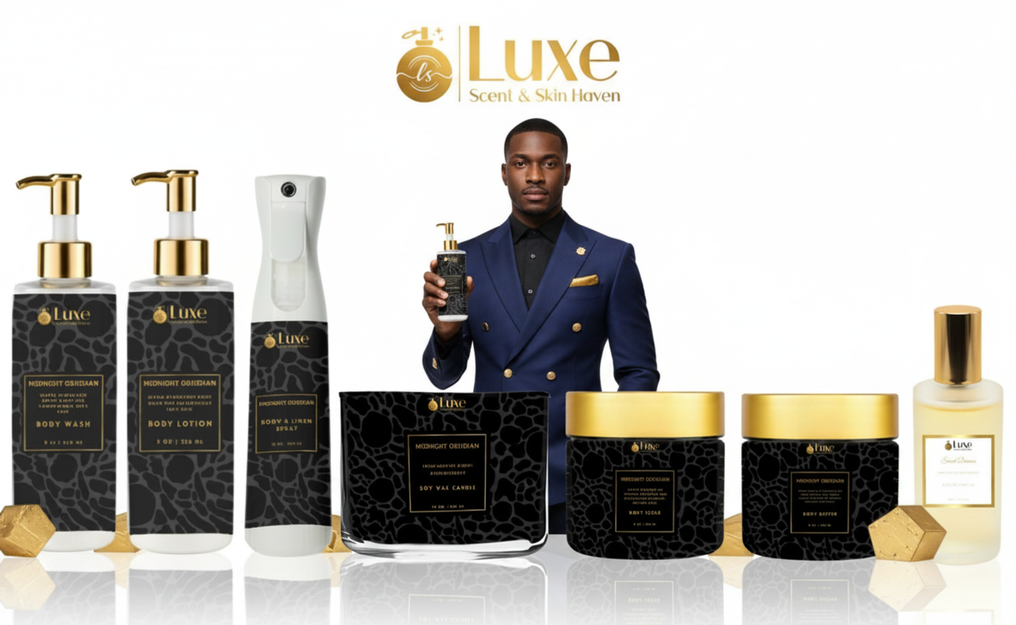 Midnight Obsidian For Him | Luxury Fragrance Collection