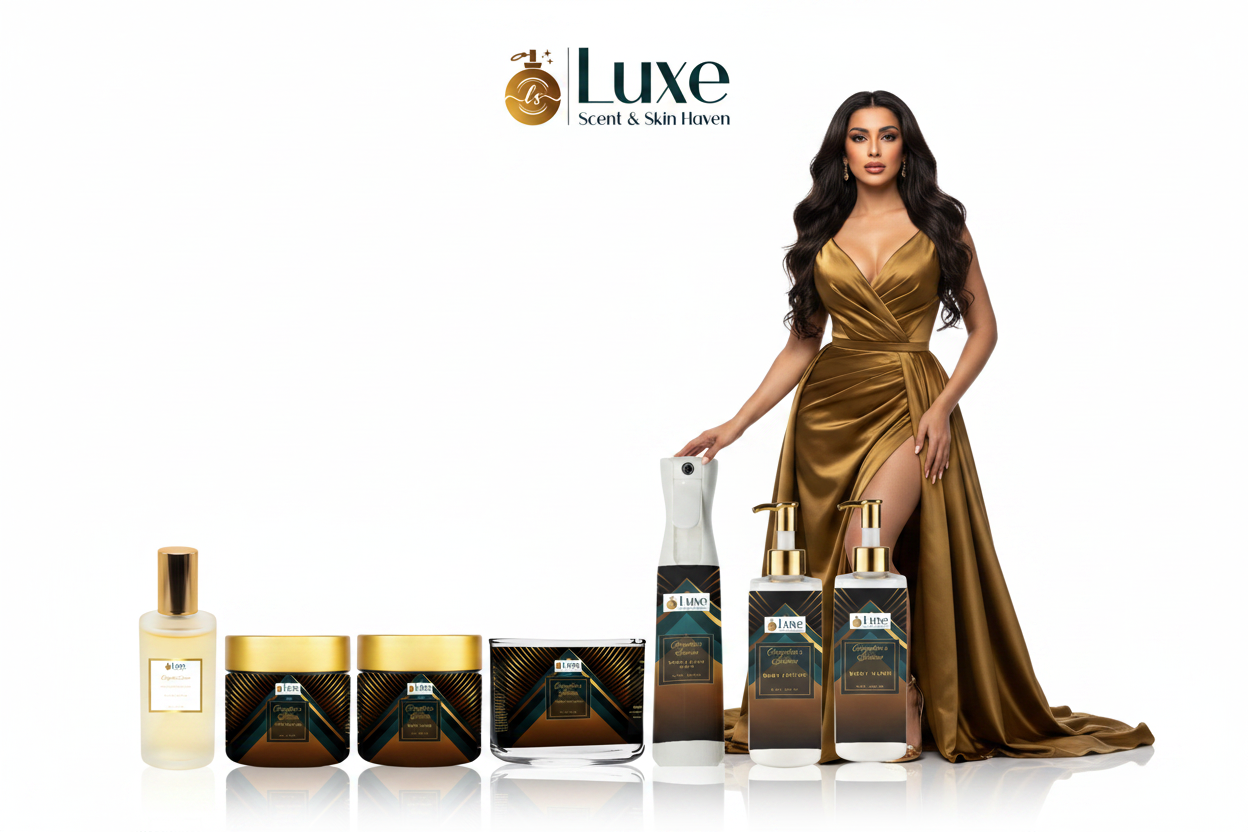 Cleopatra's Essence — Full Lineup Hero with Model