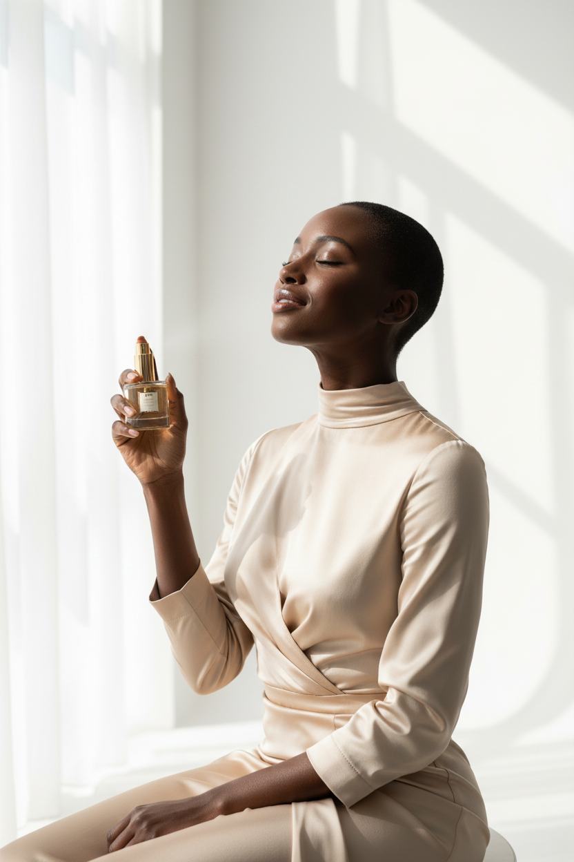 Cognac Breeze — Luxury Lifestyle Model Hero