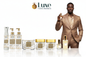 Elite Prestige — 8-Piece Lineup, Black Male Model Taupe Gold Suit Right