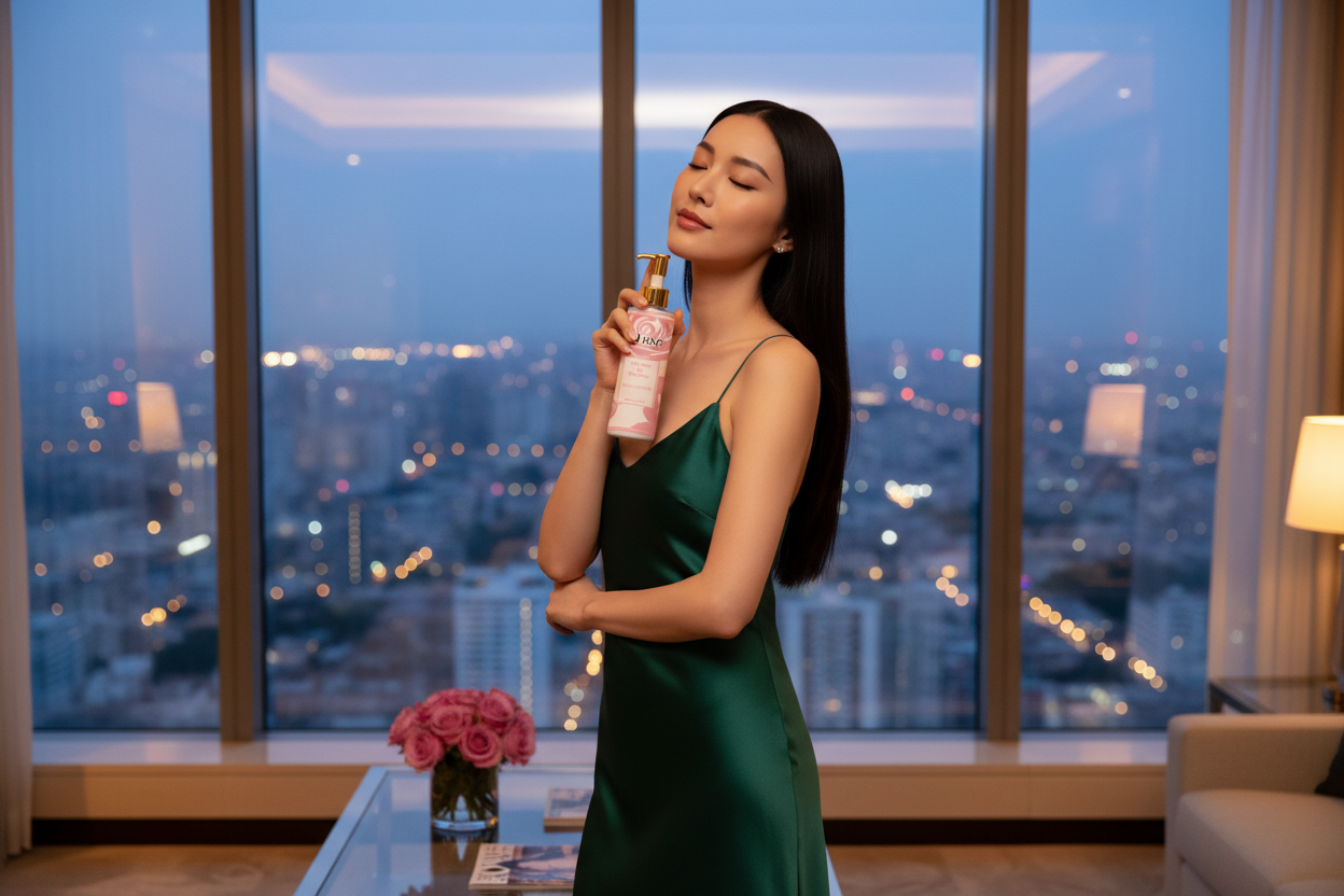 Lifestyle 2 — Asian Woman Hotel Suite