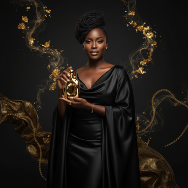 Luxe Life — Black Woman with Perfume