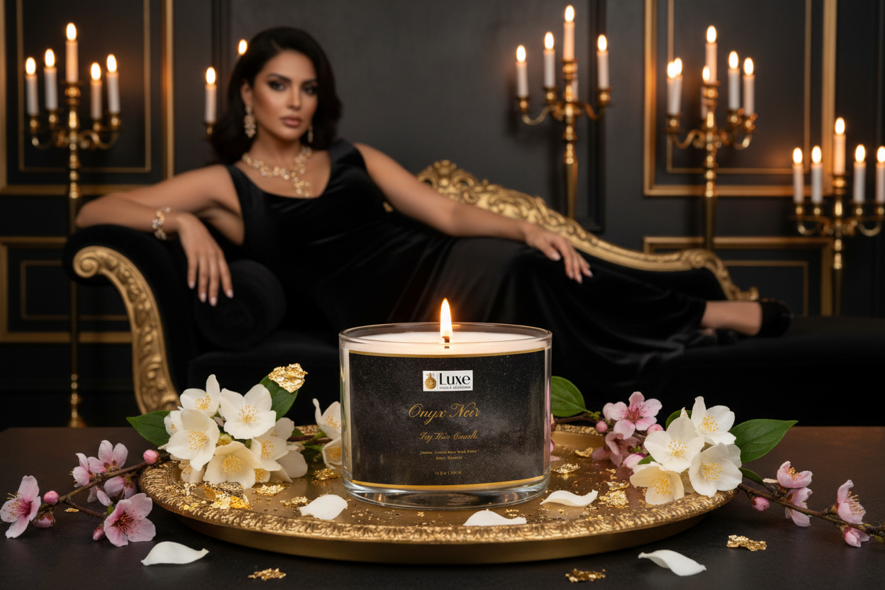 Onyx Noir — Soy Wax Candle — Velvet Suite