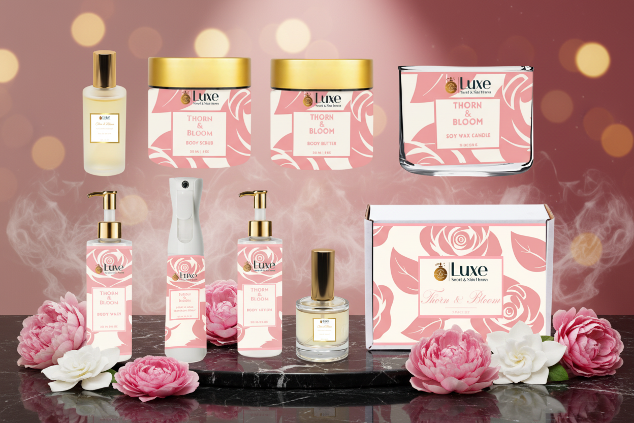 Thorn & Bloom Set 1 — Luxury Background