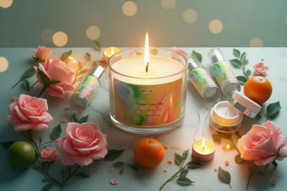 Vibrant Attraction Round Candle Lifestyle